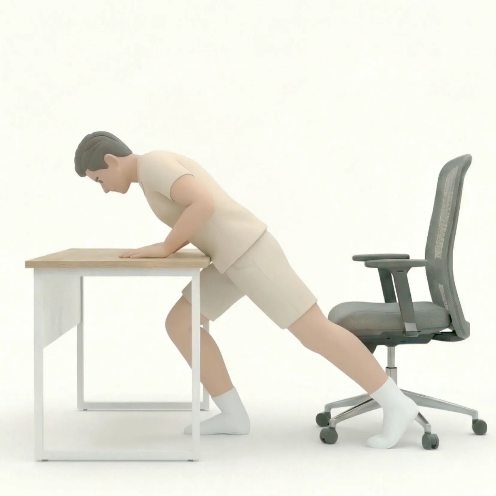 Desk Calf Stretch
